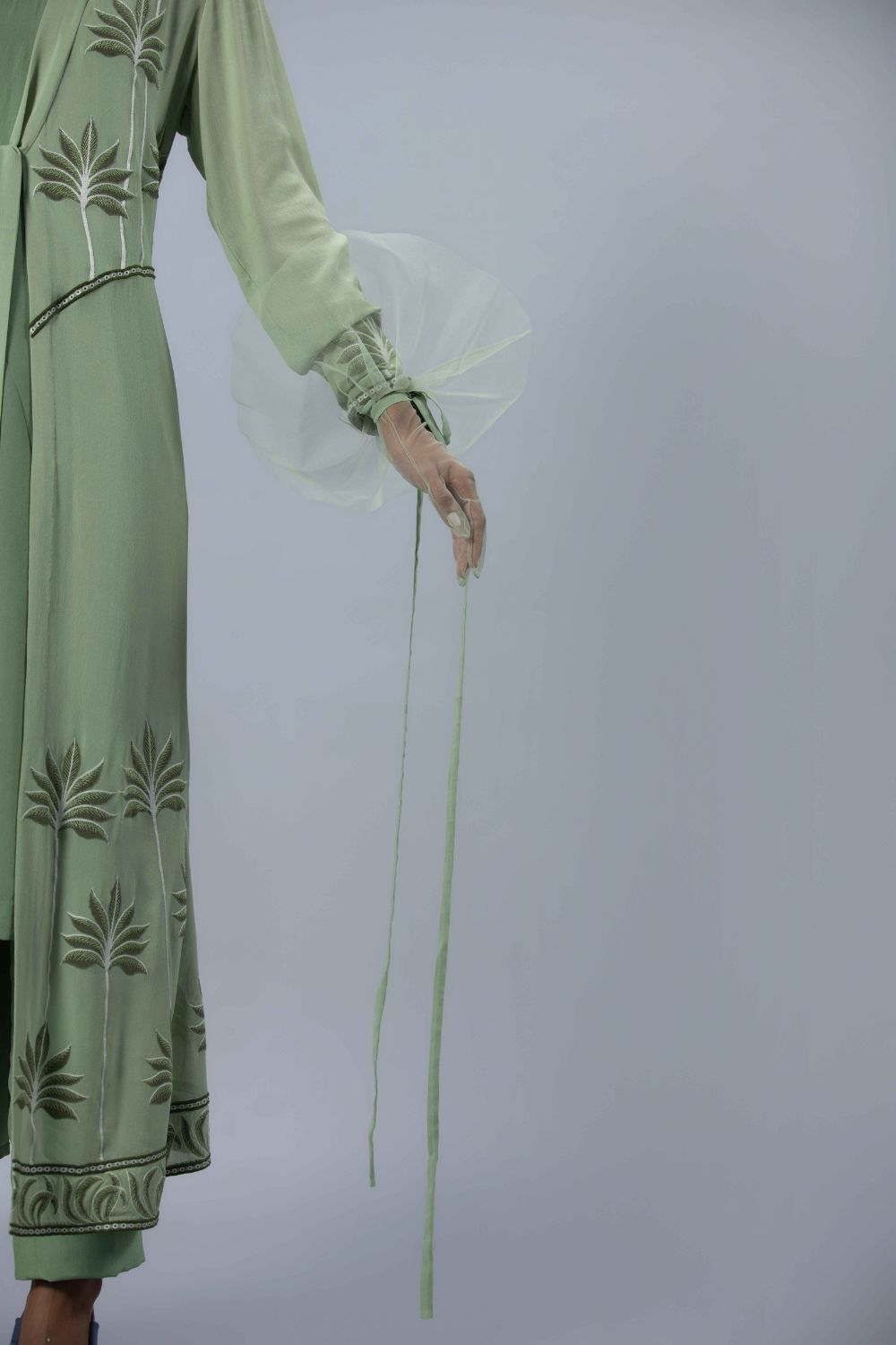 Embroidered Jacket Set