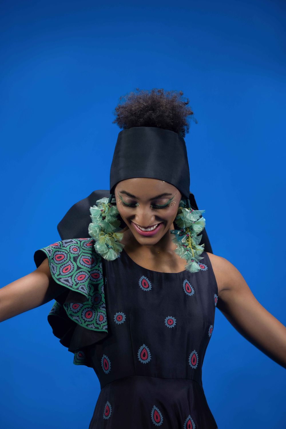 Asymmetric Dress With Applique Details