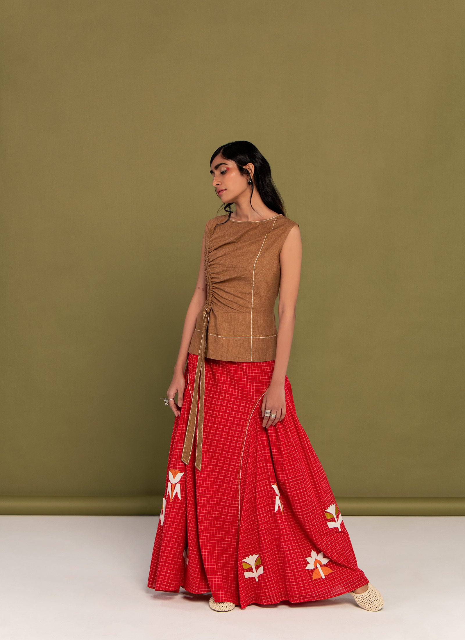 Supriya top and skirt set