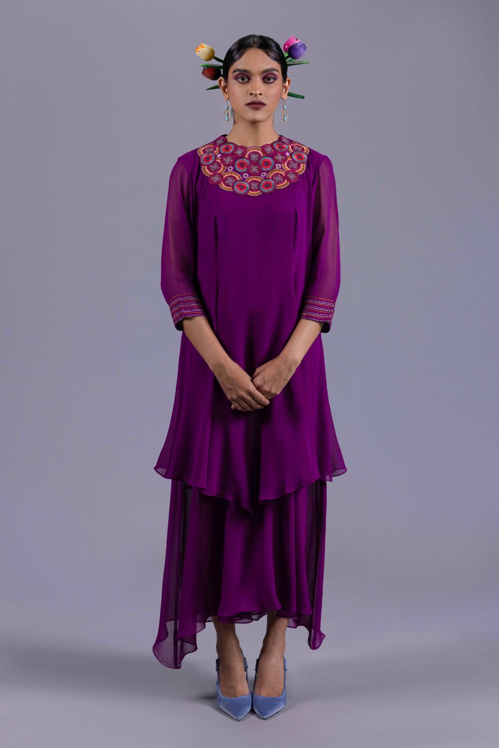Asymmetric Layered Tunic