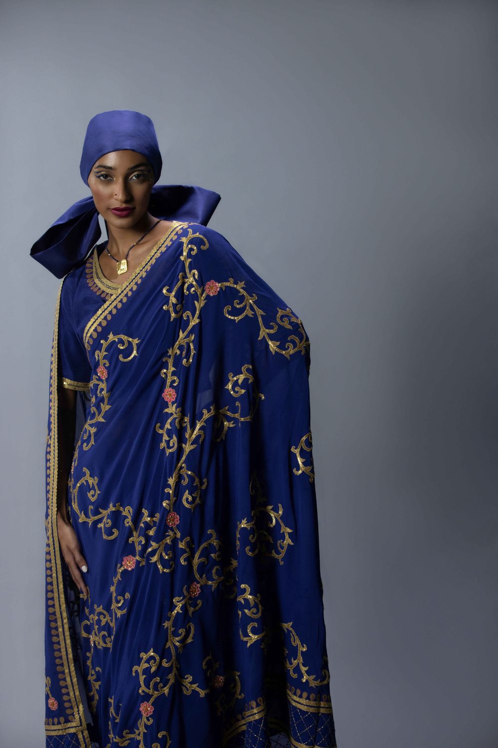 Embroidered Saree With Blouse
