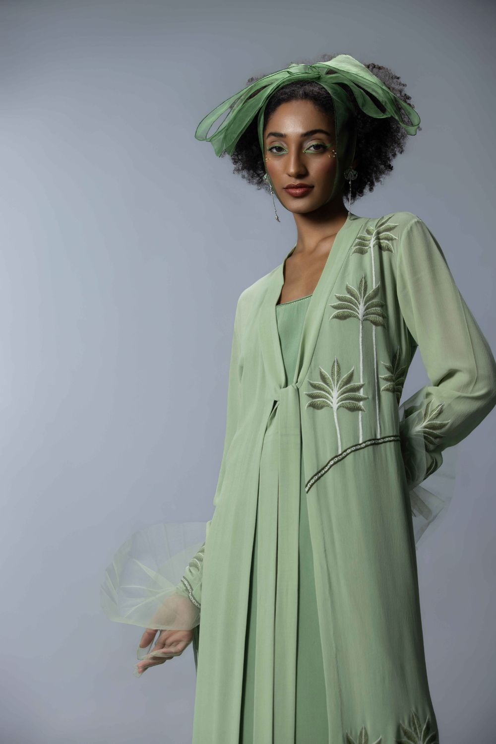 Embroidered Jacket Set