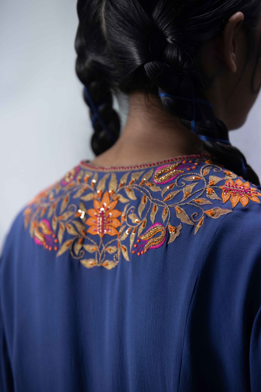 Asymmetric Embroidered Tunic